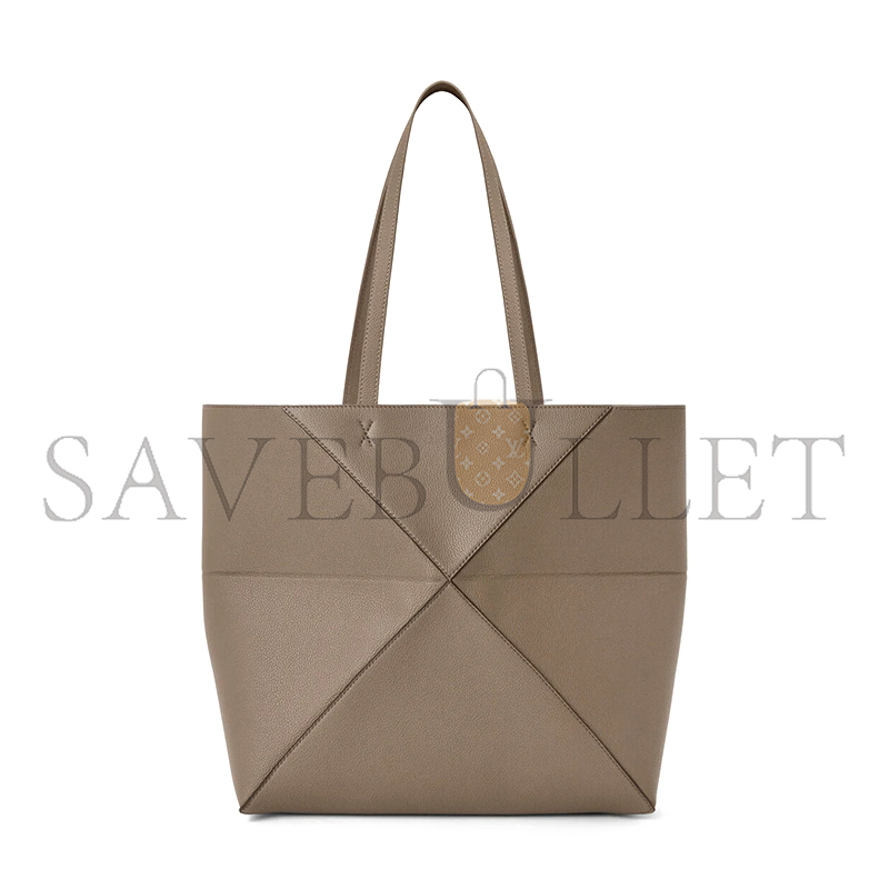 LOEWE MEDIUM HORIZONTAL PUZZLE FOLD TOTE IN SOFT GRAINED CALFSKIN A779PEWX04 (31.5*29*12.5cm)